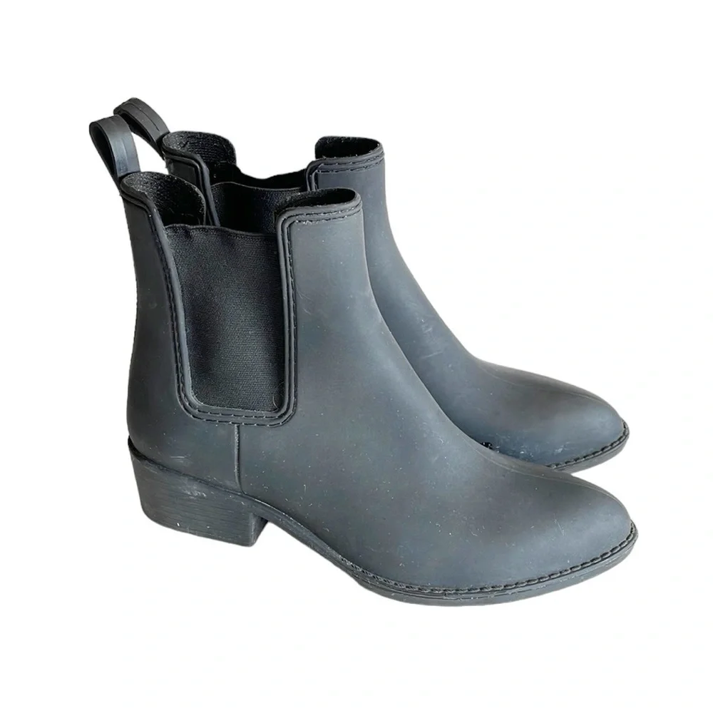 Jeffrey Campbell Havana Last Stormy Chelsea Rankle Rain Ankle Boots size 8